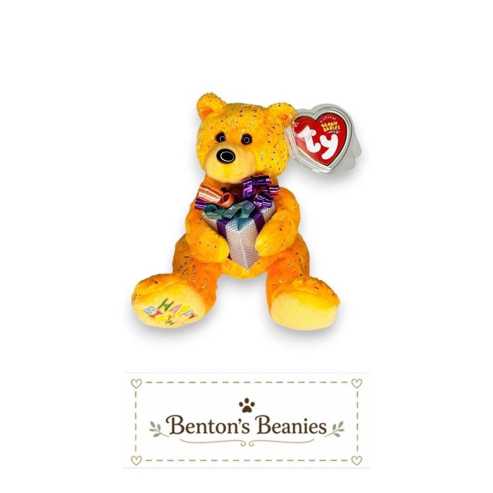 Happy Birthday the Bear Ty Beanie Baby | Birthday Surprise 🎁 | Mint Heart Tag ⭐